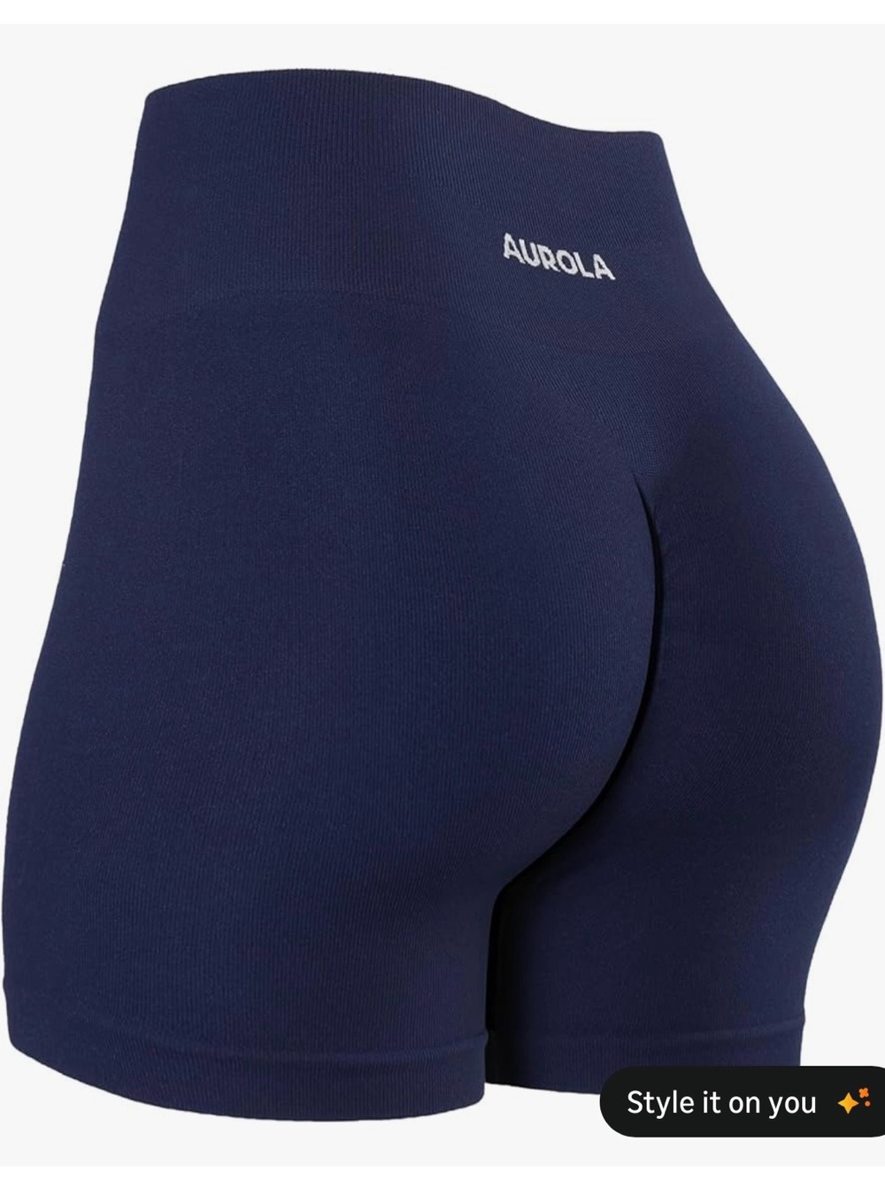 Navy Blue Aurola Shorts - Size L